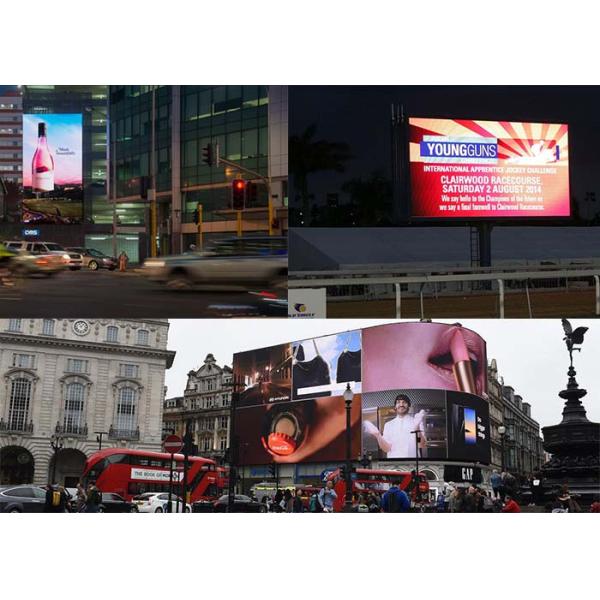 Commercial P8mm Outdoor Fixed LED Display Billboard 6500 Nits IP65 Nationstar Lamp