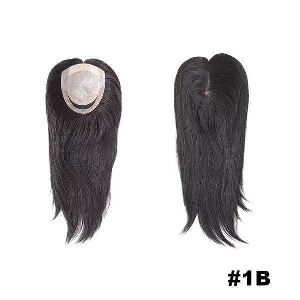 16 100% Chinese Cuticle Remy Hair Toupee for Women Hair Silk Top Hair Topper