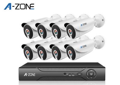 Motion Detection 8 Poe CCTV Camera Kit 1/3“ 1.3MP CMOS Low Lux Sensor