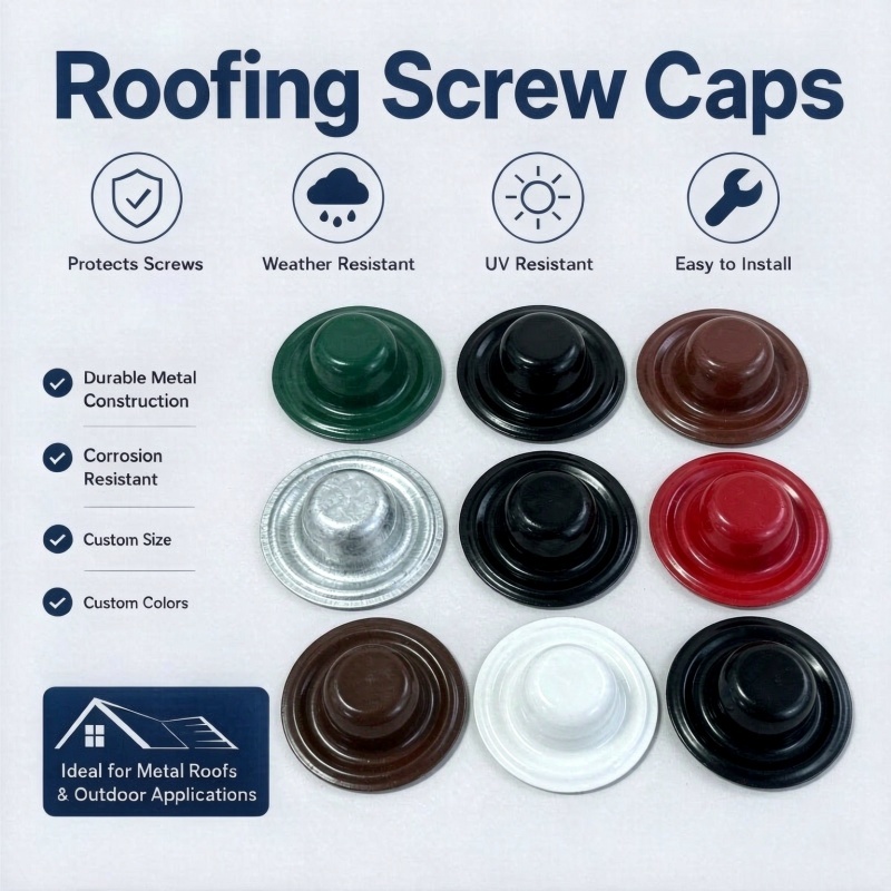 Custom Color Metal Cap Washers For Cover Roof Screw Prevent Leaks UV Resistant