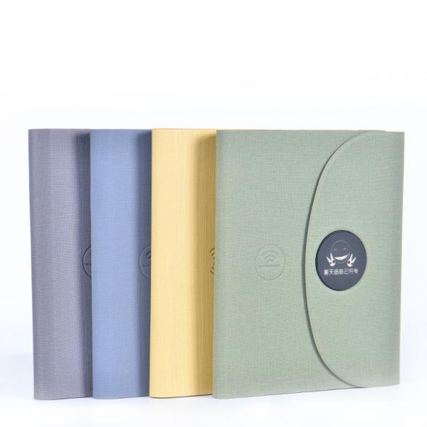 Luxurious Pu Leather Power Bank Notebook Multifunction Wireless Charging