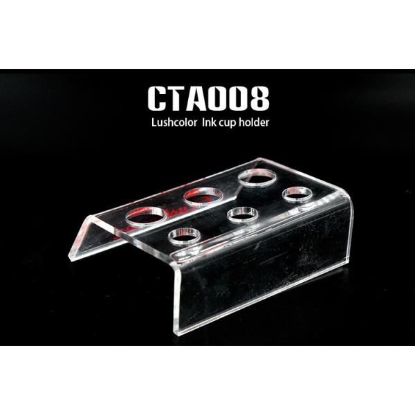 Transparent Acrylic Ink Cup Holder Permanent Makeup 6 Cups For Tattooing