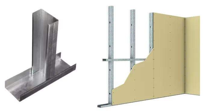 North America Drywall for Metal C U Stud Track Roll Forming Machine Interior Office Partition Partition Wall Ceiling Framing