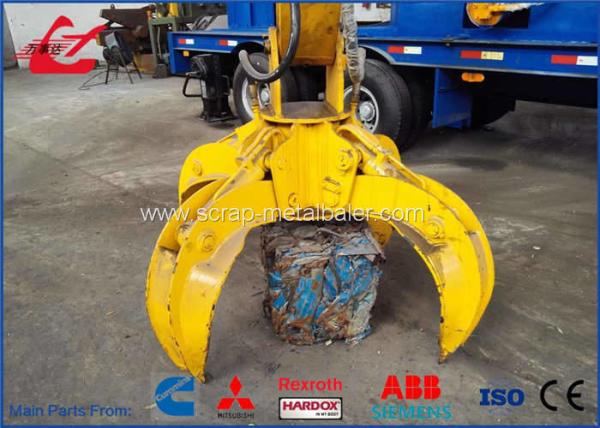 86kW Mobile Hydraulic Metal Scrap Logger Baler With Remote Control