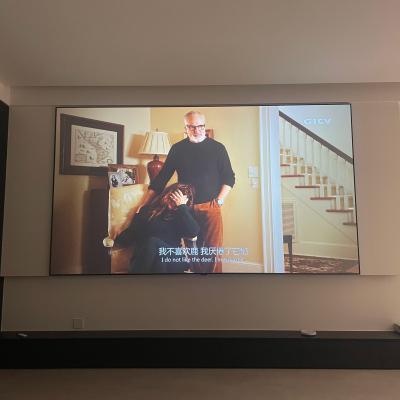 8K 3D Fixed Frame Screen Fresnel Anti Light Projector Screen