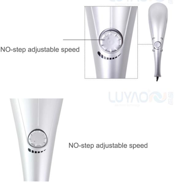 Whole Body Handheld Percussion Massager Silver Painting For Ease Fatigue