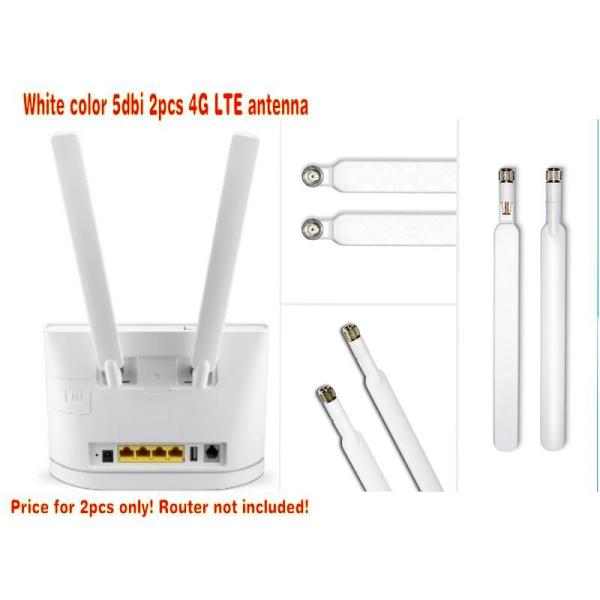 With SMA male connector White High gain 698-2700Mhz 5dBi 6dbi 10Dbi TPE Rubber Antenna