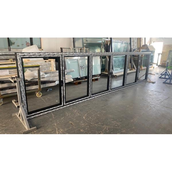 Aluminum Bifold Windows with Soundproofing and Double Glazed Glass