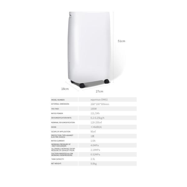 Mini Dehumidifiers Semiconductor Refrigeration Portable Quiet Air Humidity Dryer