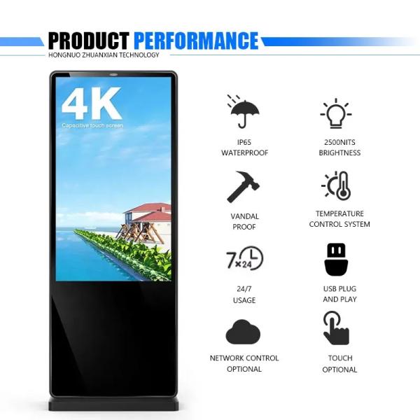 Signage ODM на открытом воздухе LCD цифров OEM с 2000 экранами касания Nits