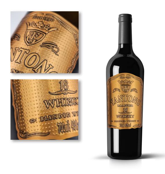 Factory Direct Wine Label/sticker Adhesive Metal Label Sticker for Bottle