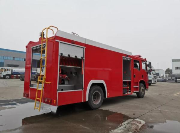 Shacman L3000 4X2 10000L Water Tank Fire Truck , Carbon Steel Foam Fire Truck