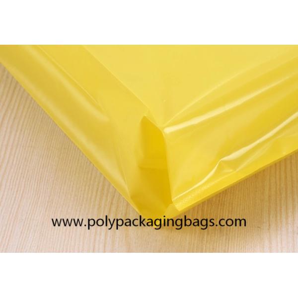 Thickness 0.1mm Yellow PE Die Cutting Hand Bags