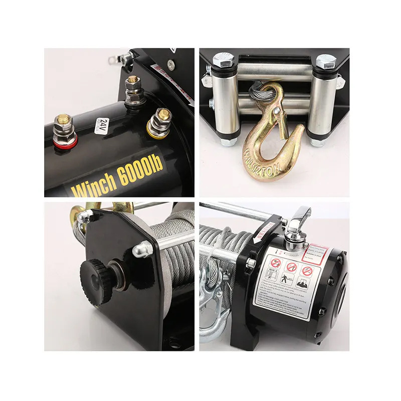 Durable Car Electric Winch 12V 24V SUV Winch Waterproof