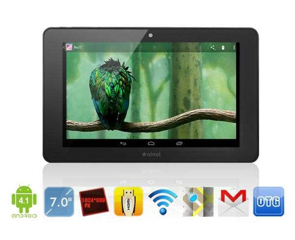 7inch Ainol NOVO7 Crystal Android 4.1 tablet pc Amlogic Meson6 Dual Core 8GB ROM WIFI 