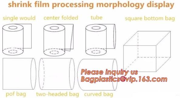 Polyolefin POF Heat Shrink Wrap Film,Pre-perforated film,POF clear heat shrink plastic protective roll film,PE Shrink Fi