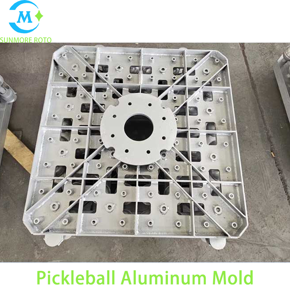 SUNMORE ROTO Custom Rotomolding Aluminum Pickleball Mould, Aluminum Alloy Rotational Mold For PE Plastic Pickleball