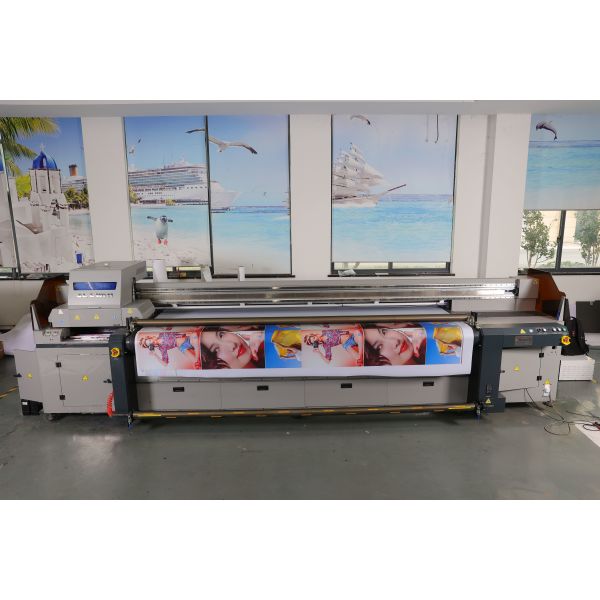 UV Printer Large Format Vinyl Banner Poster Inkjet Plotter Printers EP3228 28 heads 3.2-meter six row UV mesh belt machine