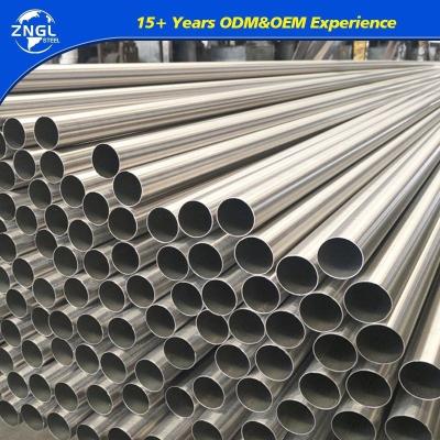 Pipe en acier inoxydable TP304/TP304L/201 en finition brillante pour applications ornementales