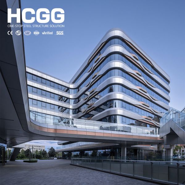 Prefabricated Steel Structure Office Building H Beam Multi-story Commercial Building Earthquake And Wind Resistant