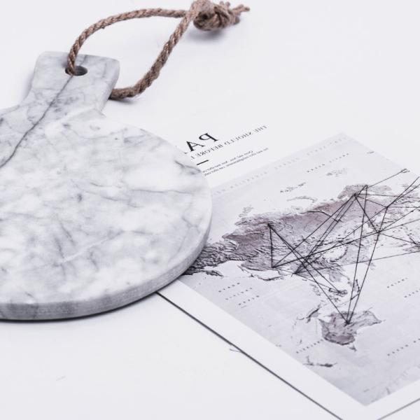 Round Oem Marble Stone Chopping Board For Kitchen