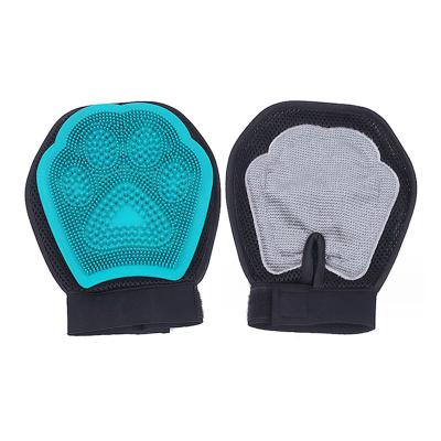 Pet Grooming Bath Glove Shower Double Sided Hair Remover Cleaning Gloves For Pets