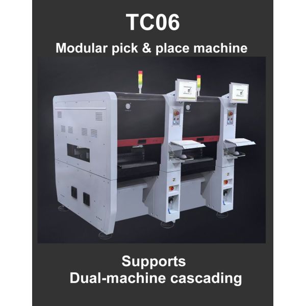 Compact Industrial SMD Pick and Place Machine TC06 Chip Mounter for PCB Assembly Line