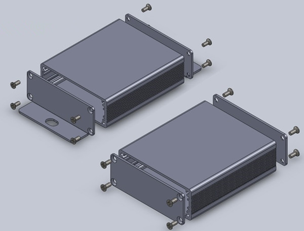 PCB 64x23.5x75/110mm DIY прессовал алюминиевые коробки оптом и в розницу