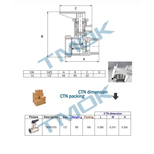 Brass Nickel Plated Faucet Domestic Water Pressure Reducing Valve