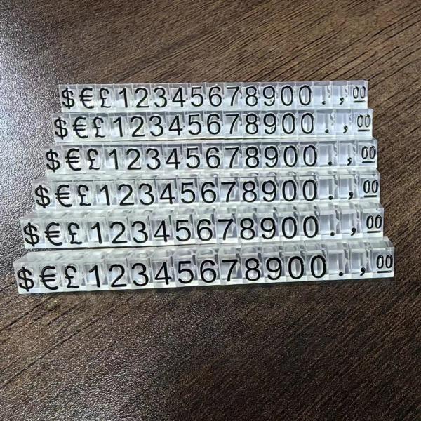 Adjustable Number Counter Stand for Jewelry Market Display Plastic Material Cubes