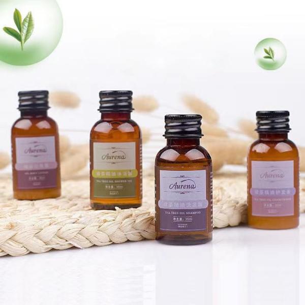 Luxury Moisturizing Hair Conditioner , Bath Gel Shampoo Body Lotion Hotel Bathroom Set
