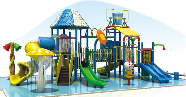 outdoor water playground, water theme park, splash park equipment