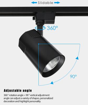 Warm White LED Track Spotlight 220-240V For Clothing Store