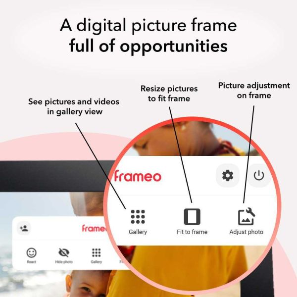 10.1 Inch WiFi Cloud Digital Photo Frame 1080P IPS Touch Screen