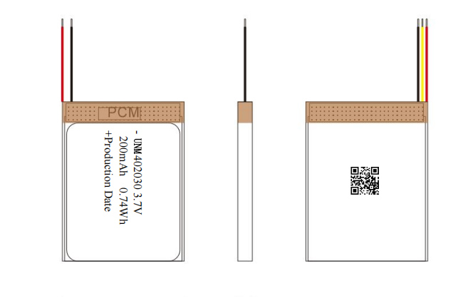 Малый размер 402030 3.7V 200mAh перезаряжаемая липоаккумуляторная батарея для электронных продуктов