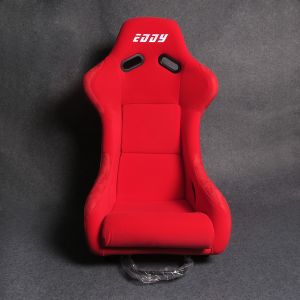 Velvet Material Red Racing Seats Customizable Soft Racing Bucket Seats
