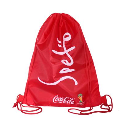 Cordão resistente vermelho do poliéster da trouxa exterior dos esportes do Gym TPBP018