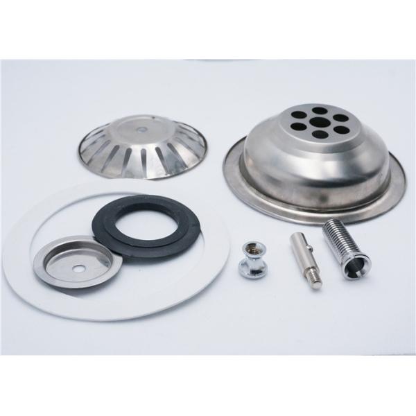 Circel Stlye Kitchen Sink Strainer Set OD 107 Mm 0.4 - 0.6mm Thickness