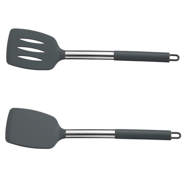 Stocked Silicone Non-stick Spoon for Frying Fish Leak Spatula Household Cookware Set