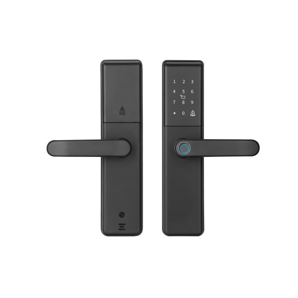 Qleung S851 Smart Home Door Lock Tuya Wifi Smart Remote Control Fingerprint Password Card Key for Hotels Apartments Offices
