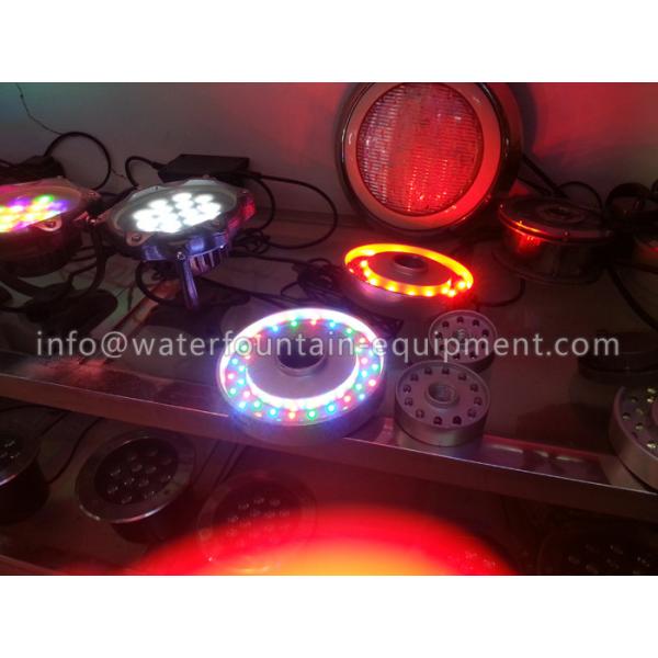 Outdoor 15W Underwater Fountain Lights Round For Garden Pond High Impact