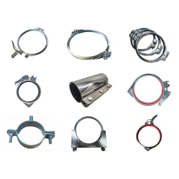 304 Stainless Steel Fast Pull Ring Tube Clamp U Shaped Seal Quick Connector Pipe Clamp
