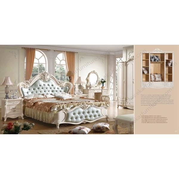 Latest double bed design murphy bed mechanism hot sale bed wood 6037