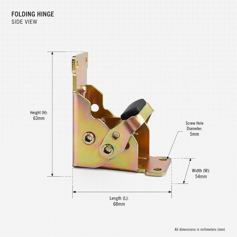 90 Degree Folding Self Locking Hinge Silver Table Leg Coffee Table Connecting Hinge Furniture Fixing Hardware Accessories