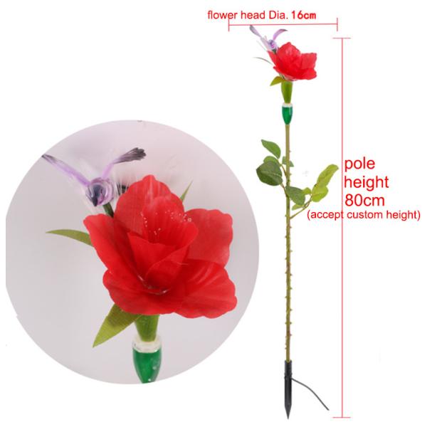 LED optical fiber rose hummingbird wedding scene layout lighting festival commercial beauty display bright decoration