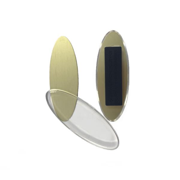 O nome da empresa N35 70X24Mm reusável oval pequeno etiqueta magnético