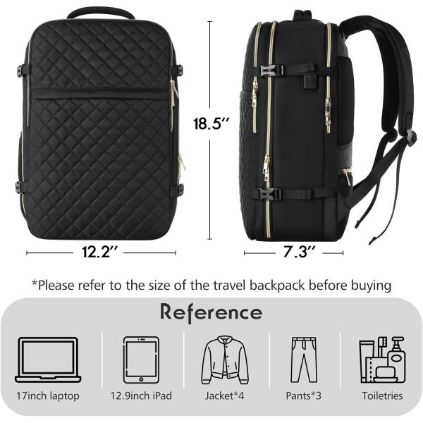 Llevado en vuelo grande, resistente al agua, anti robo, bolso de viaje, portátil de 17 pulgadas, con puerto de carga USB.