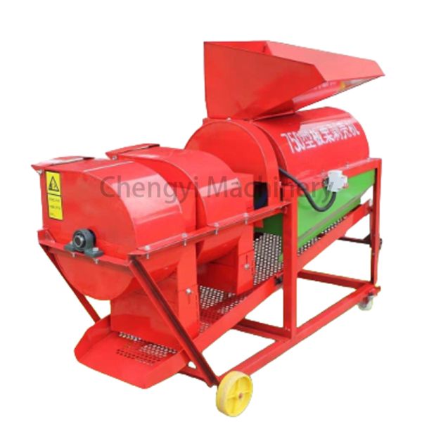 800 - 1000kg/H Chestnut Sheller Durable Nut Cracking Machine Multi Crop Processing