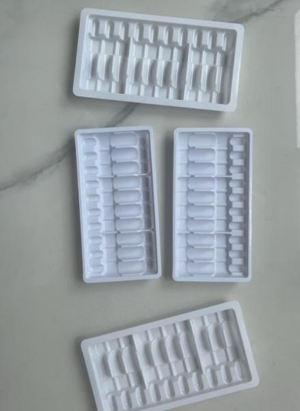Customized production of 2-milliliter 10-dose vial plastic trays (PET trays), ampule bottle trays. Welcome to inquire.