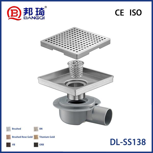 DL-SS138 Drainage de plancher en acier inoxydable européen